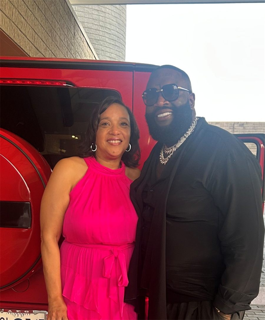Karen Morrison and Rick Ross attend Ms. Alice